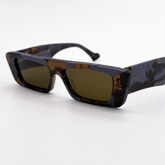 NEW GUCCI GG1331S 006 UNISEX GREY HAVANA BROWN SUNGLASSES GUCCI - Picture 1 of 14